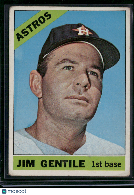 1966 Topps JIM GENTILE #45 - (Good - Light scratches, Crease)