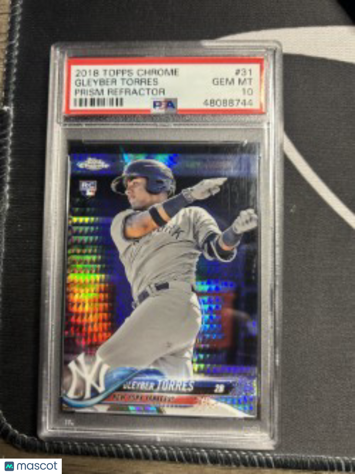 2018 Topps Chrome GLEYBER TORRES #31 Prism Refractor PSA 10 Rookie RC
