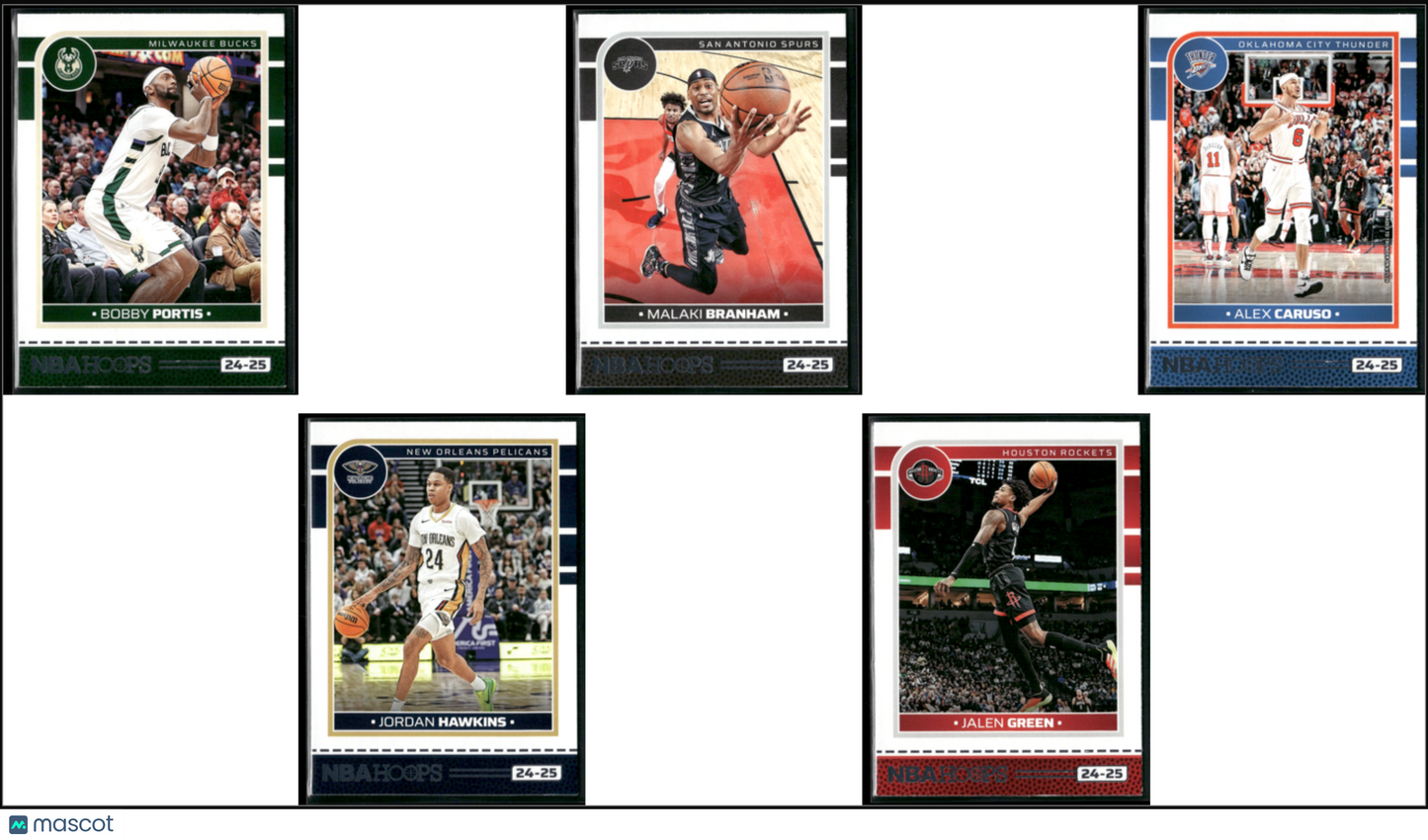 2024 NBA Hoops 5 ~ CARDLOT Bobby Portis/Jalen Green (NM)