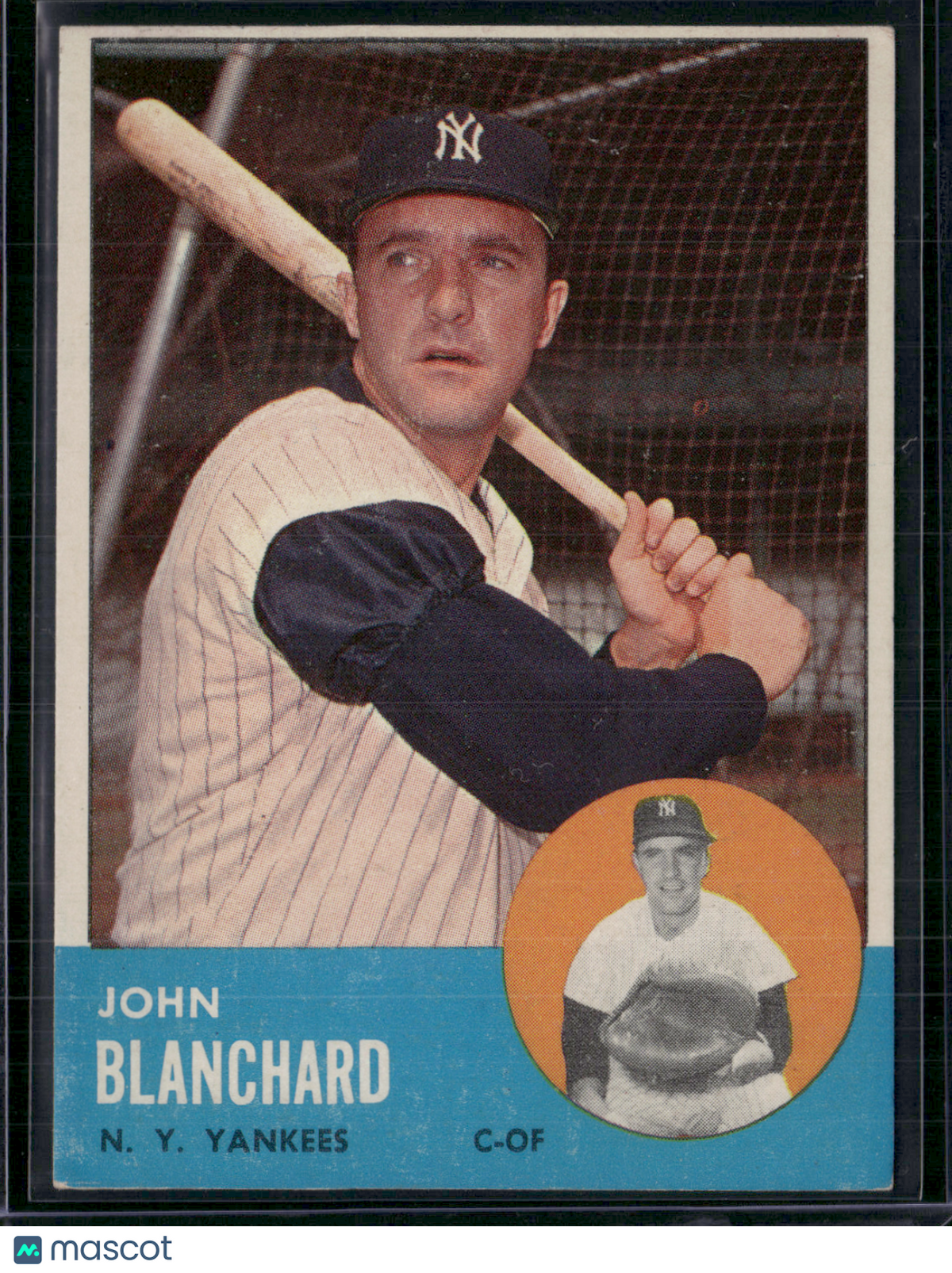 1963 Topps JOHN BLANCHARD #555 (EX)