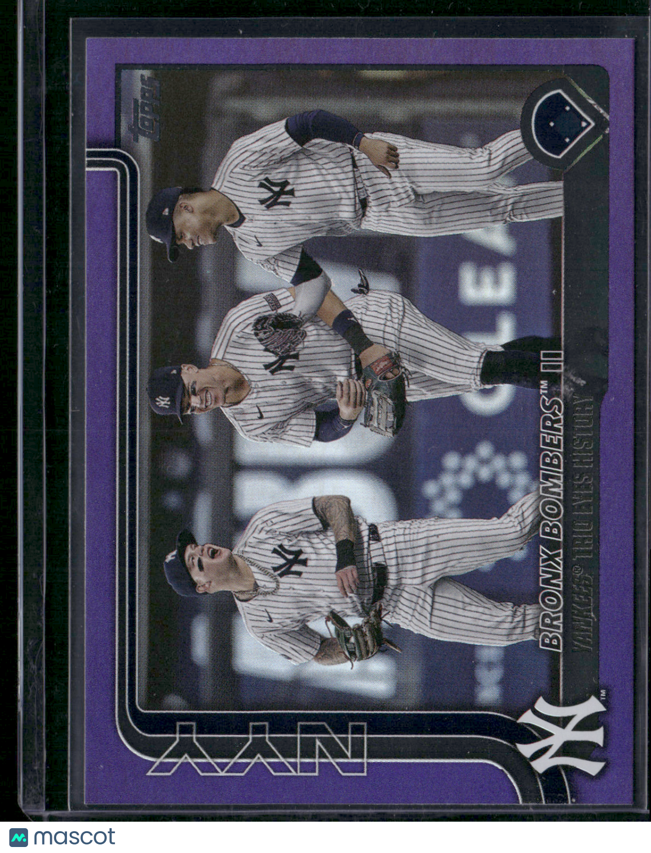 2025 Topps Series 1 YANKEES #184 Purple Foil 203/250