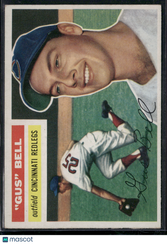 1956 Topps GUS BELL #162 creasing & Wrinkling