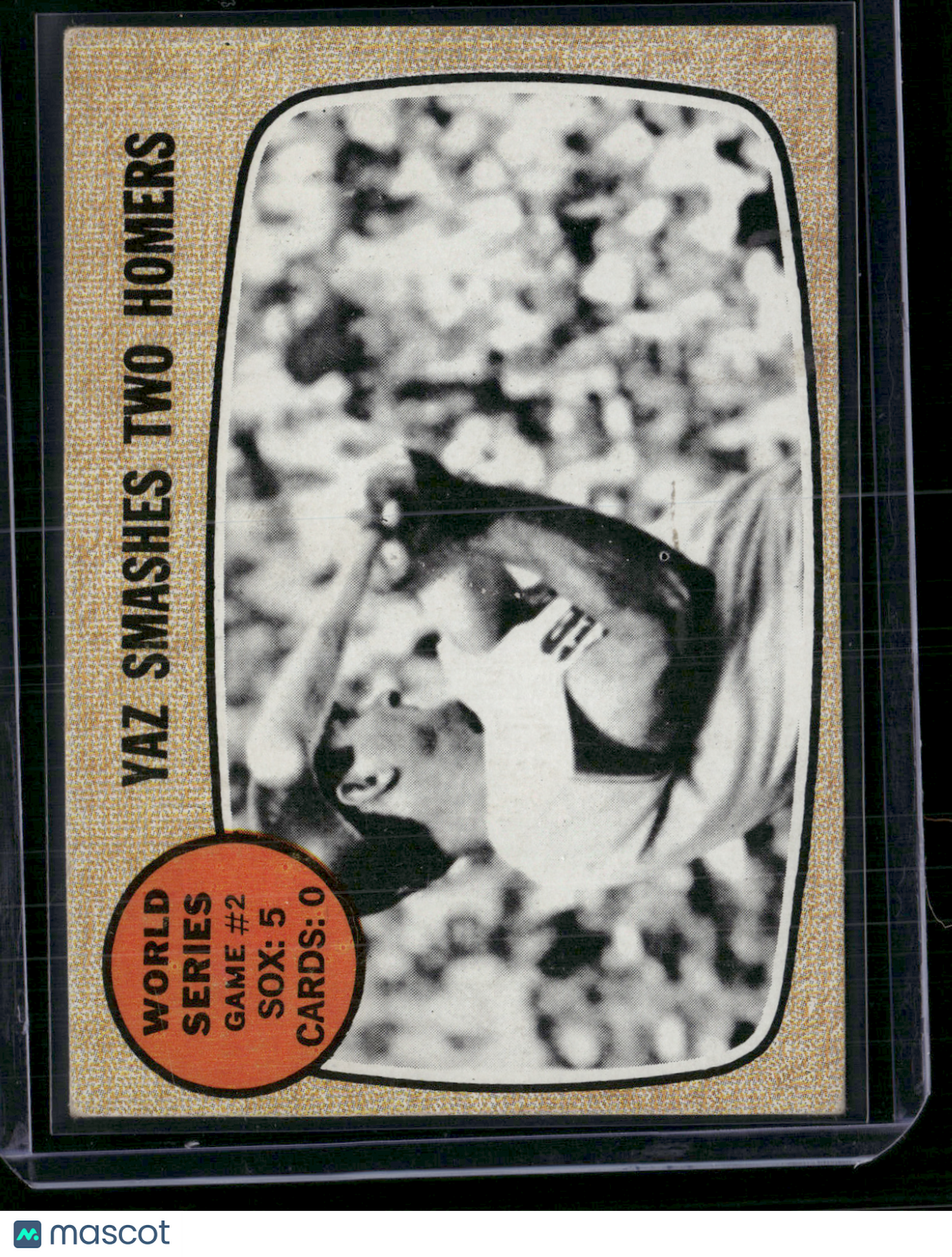1968 Topps CARL YASTRZEMSKI #152 Yaz Smashes Two Homers World Series Game #2(VG)
