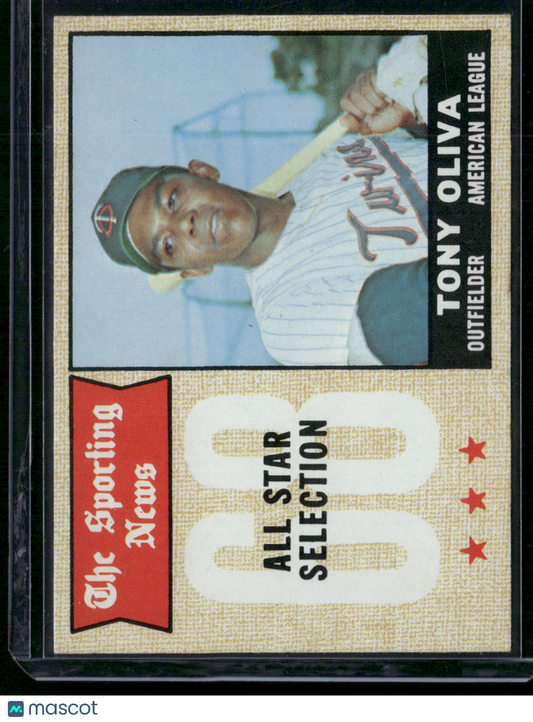 1968 Topps TONY OLIVA #371 ALL STAR