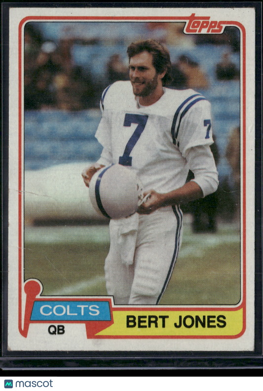 1981 Topps BERT JONES #525 Wrinkles (VG)
