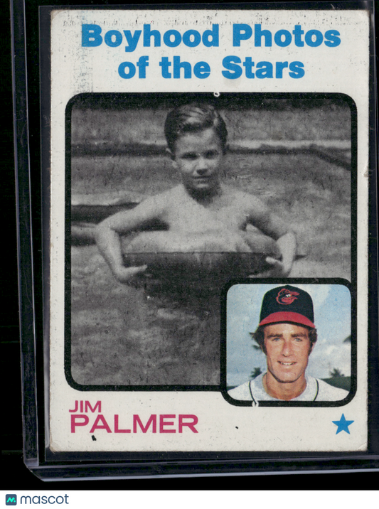 1973 Topps JIM PALMER #341 Boyhood Photos of the Stars (VG)