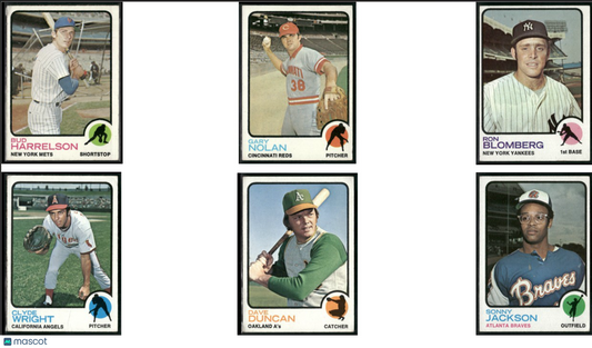1973 Topps 6 ~ CARDLOT Bud Harrelson/ Sonny Jackson (VG-VG/EX)