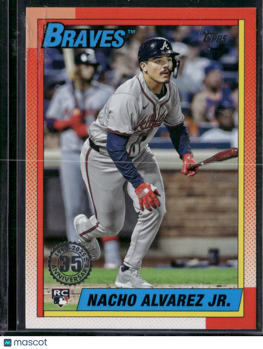 2025 Topps Series 1 NACHO ALVAREZ JR #T90-79 1990 Rookie Card