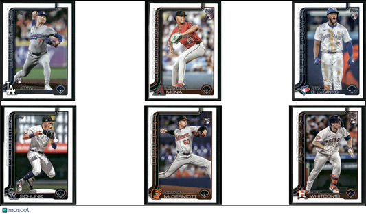 2025 Topps ROOKIES 6 ~ CARDLOT River Ryan/Shay Whitcomb (NM)