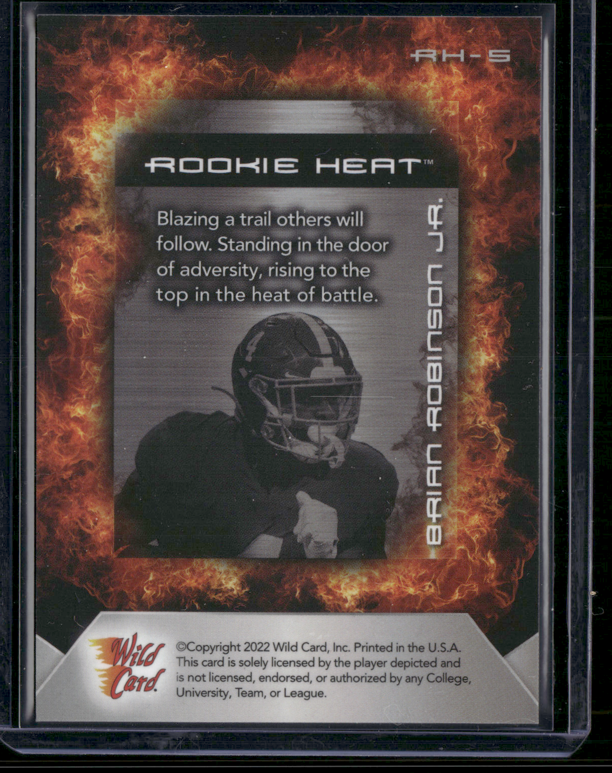 2022 Matte BRIAN ROBINSON JR #RH-5 Rookie Heat (NM)