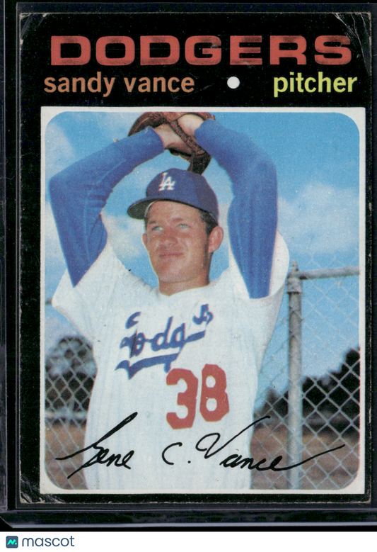 1971 Topps SANDY VANCE #34 (Good -Light Wrinkles)