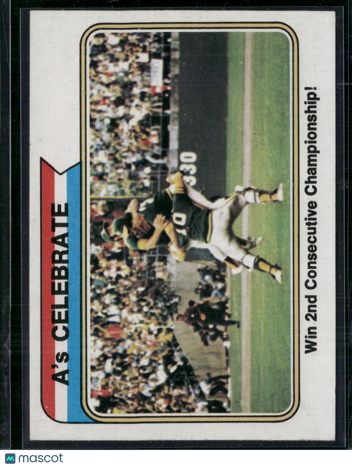 1974 Topps A'S CELEBRATE #479 1973 World Series (EX-EX/MT)