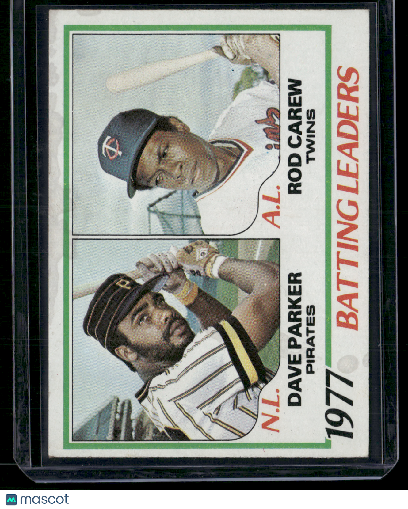 1978 Topps ROD CAREW/DAVE PARKER #201 Surface Dent Top Edge (VG/EX)
