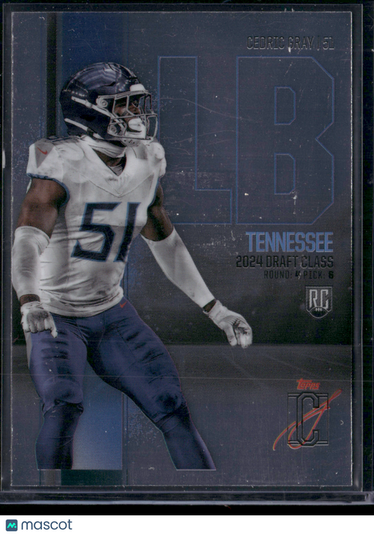 2024 Topps Signature Class CEDRIC GRAY #RCV-129 CHROME Rookie Card RC