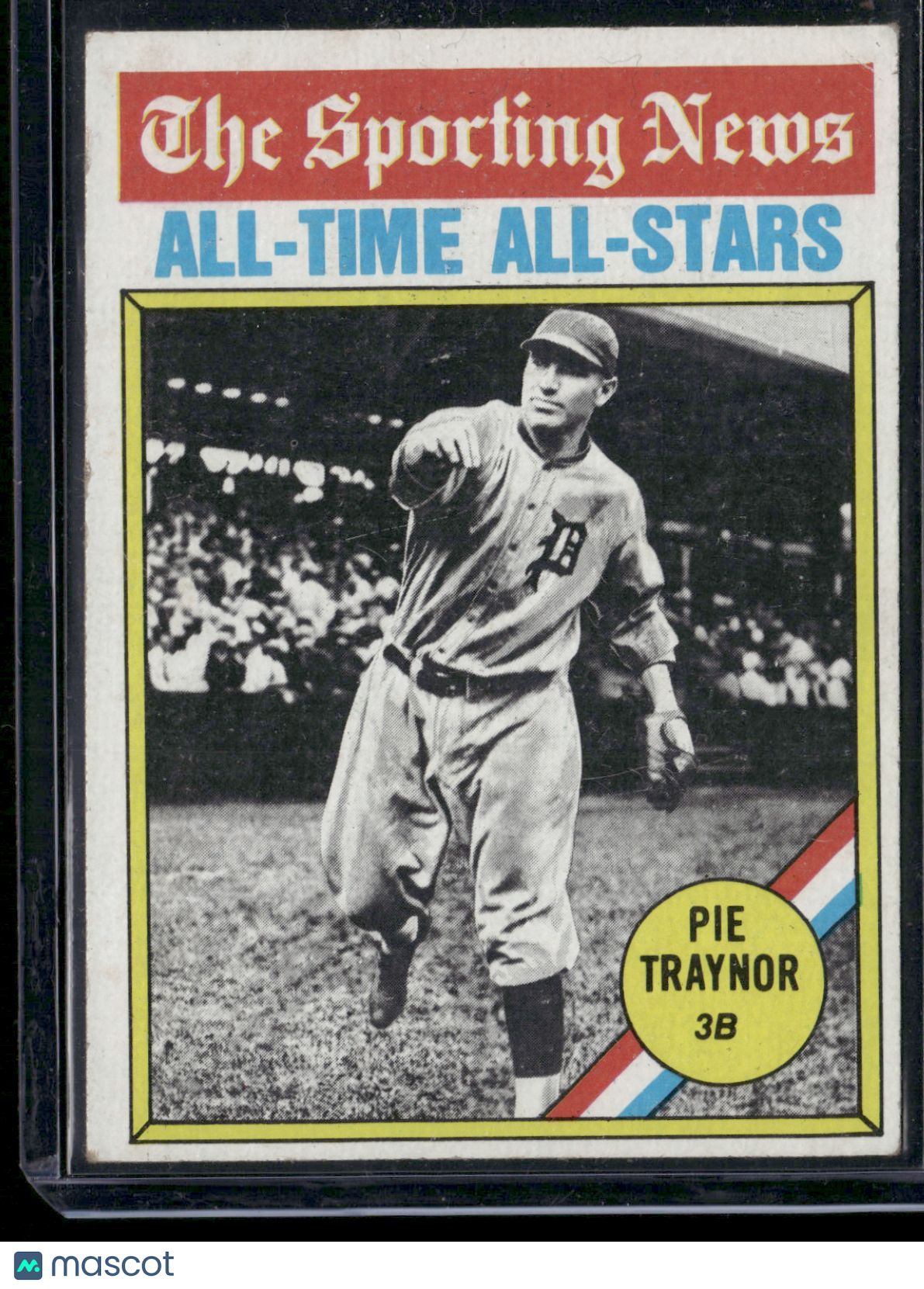1976 Topps PIE TRAYNOR #343 All Time All Stars Light Scratches (VG)
