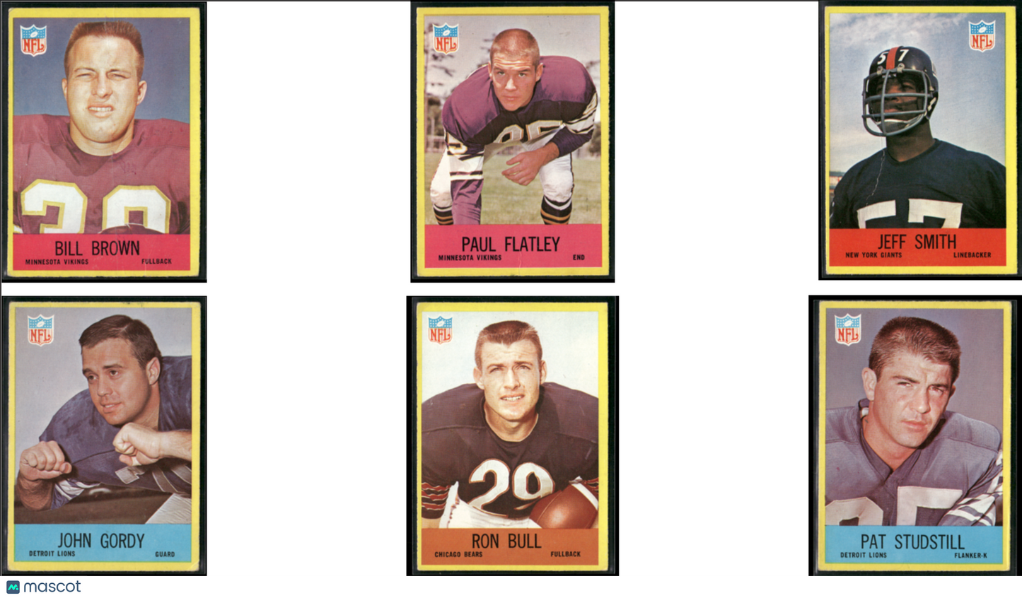 1967 Philadelphia 6 ~ CARDLOT (VG)