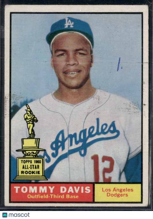 1961 Topps TOMMY DAVIS #168 All Star Rookie Cup