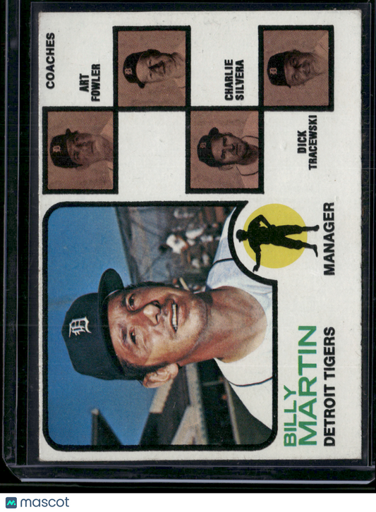 1973 Topps BILLY MARTIN #323