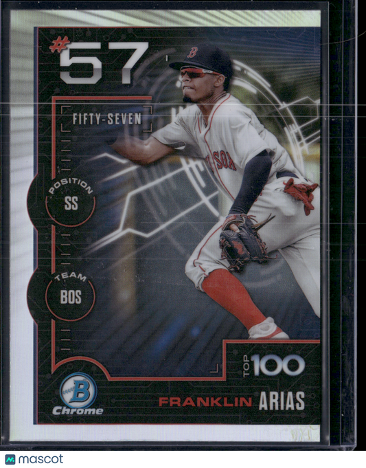 2025 Bowman FRANKLIN ARIAS #BTP-57 Top 100 Chrome