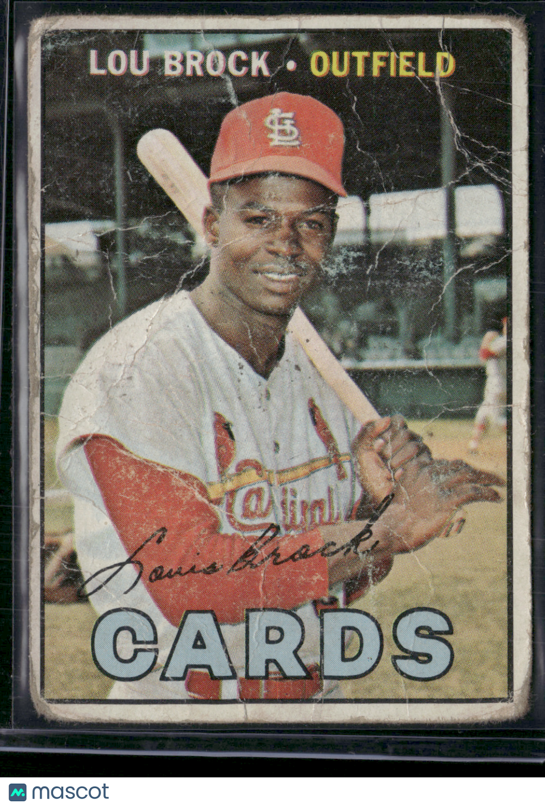 1967 Topps LOU BROCK #285 Wrinkles (Fair-Good)