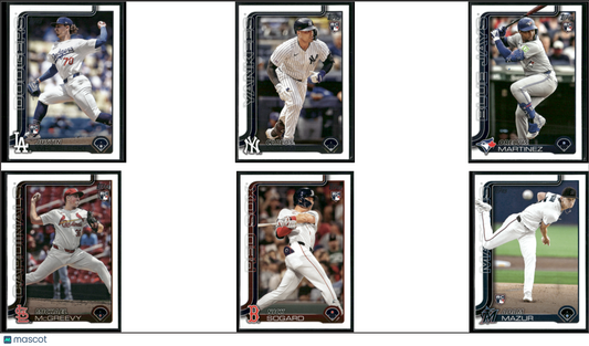 2025 Topps ROOKIES 6 ~ CARDLOT Justin Wrobleski/Adam Mazur (NM)
