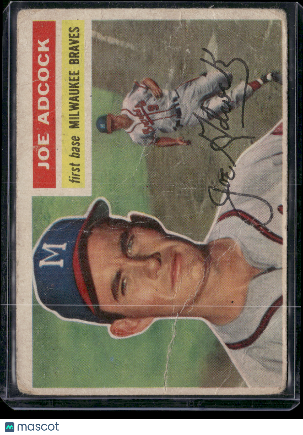 1956 Topps JOE ADCOCK #320 Wrinkles (Good)