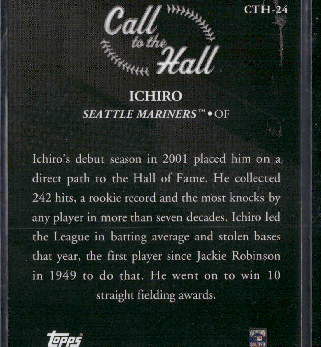 2025 Topps Series 1 ICHIRO #CTH-24 Call to the Hall