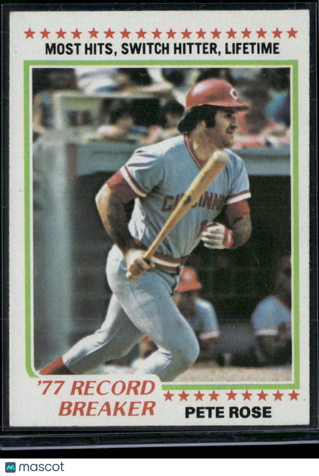 1978 Topps PETE ROSE #5 77 Record Breaker (EX)