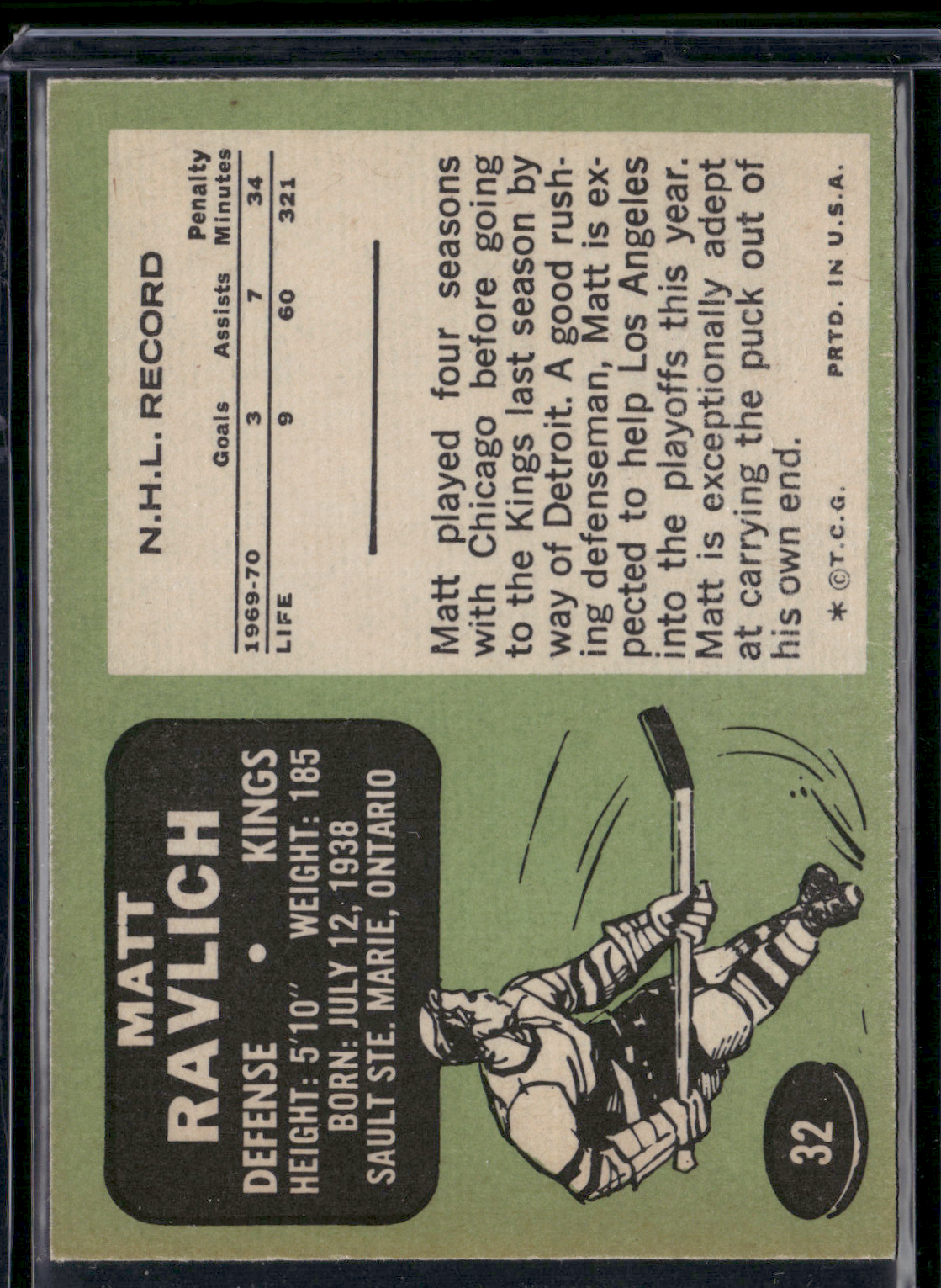 1970 Topps MATT RAVLICH #32 (EX/MT)