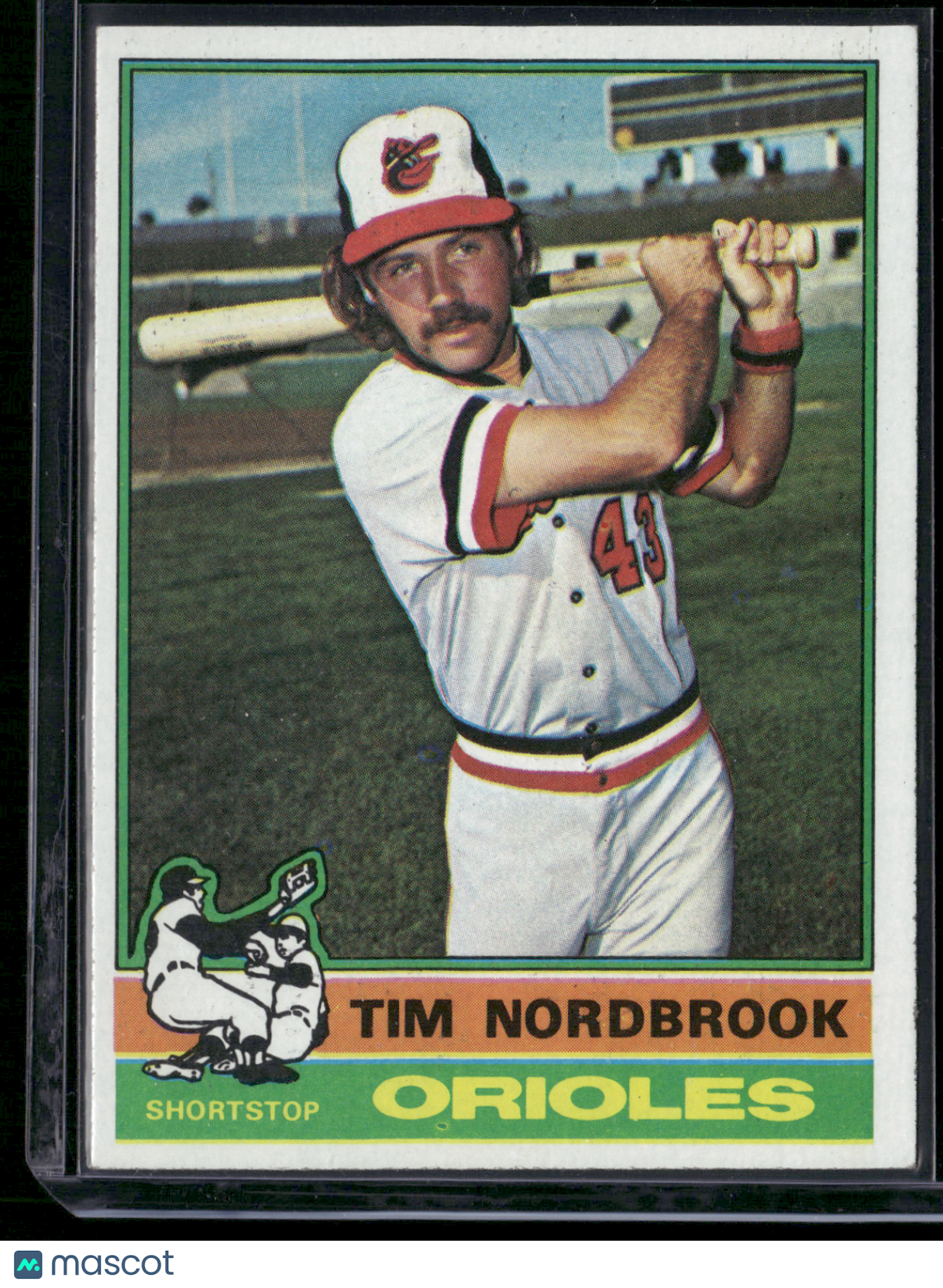 1976 Topps TIM NORDBROOK #252 (VG-Surface dent)