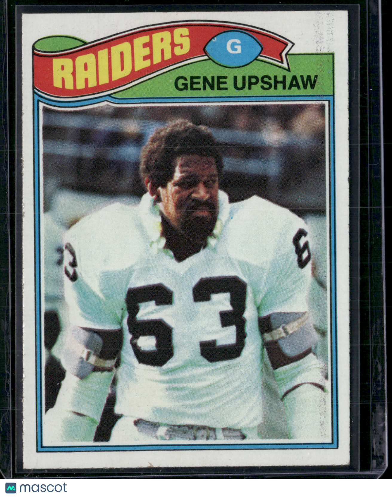 1977 Topps GENE UPSHAW #415 Print Snow (EX)