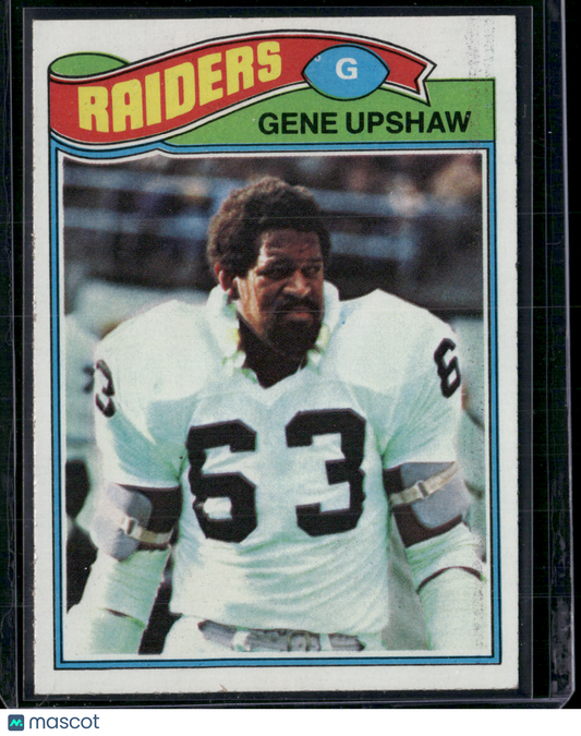 1977 Topps GENE UPSHAW #415 Print Snow (EX)
