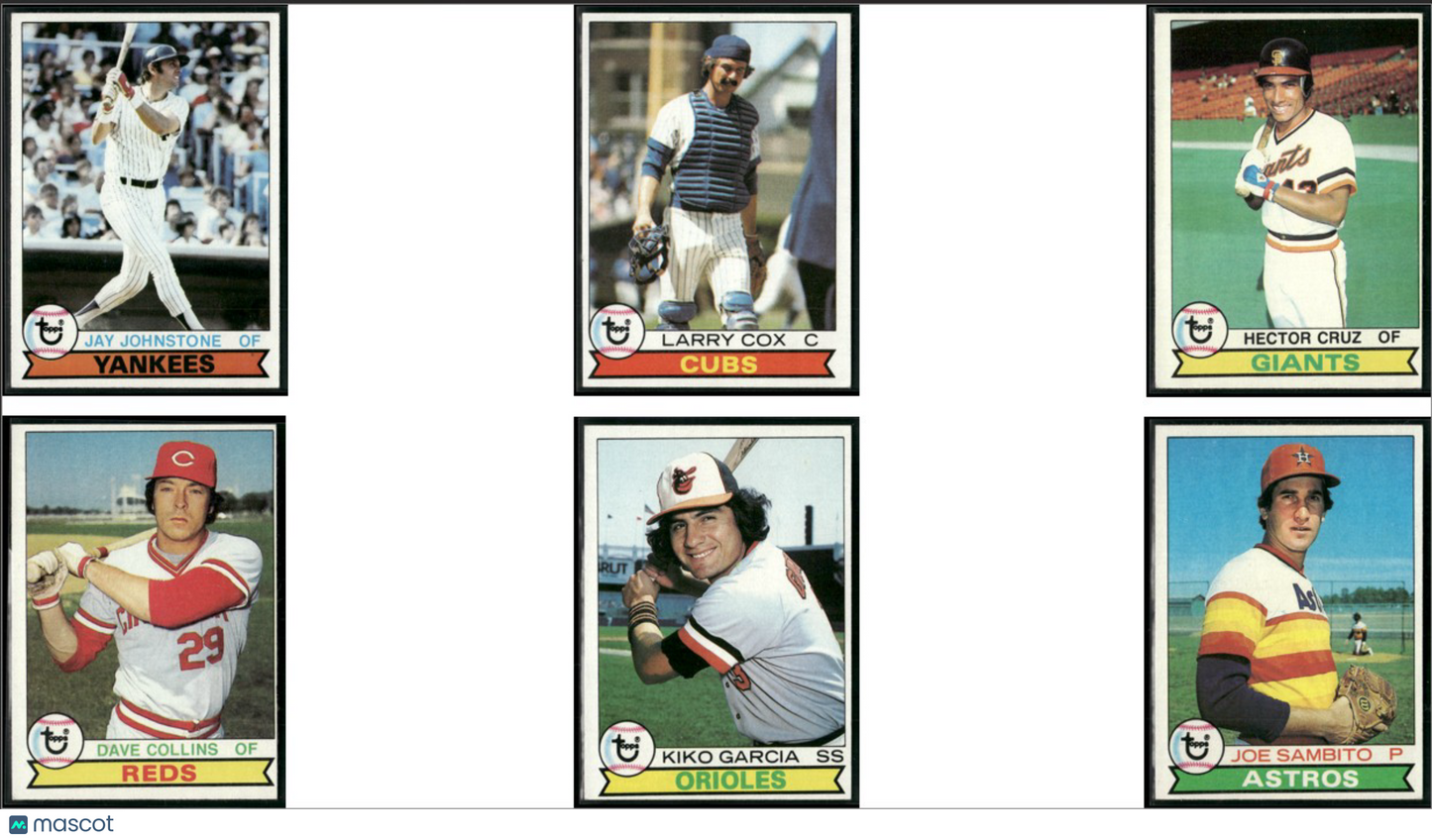 1979 Topps 6 ~ CARDLOT Jay Johnstone/Joe Sambito (EX)