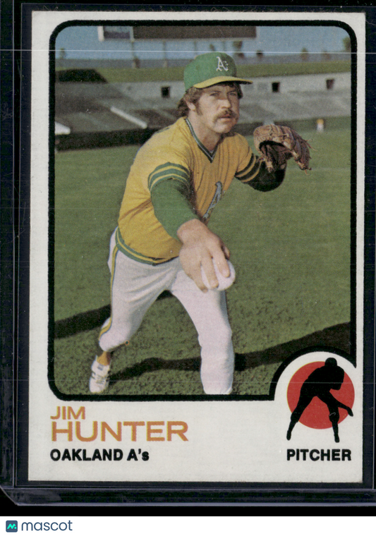 1973 Topps JIM "CATFISH" HUNTER #235 (EX)