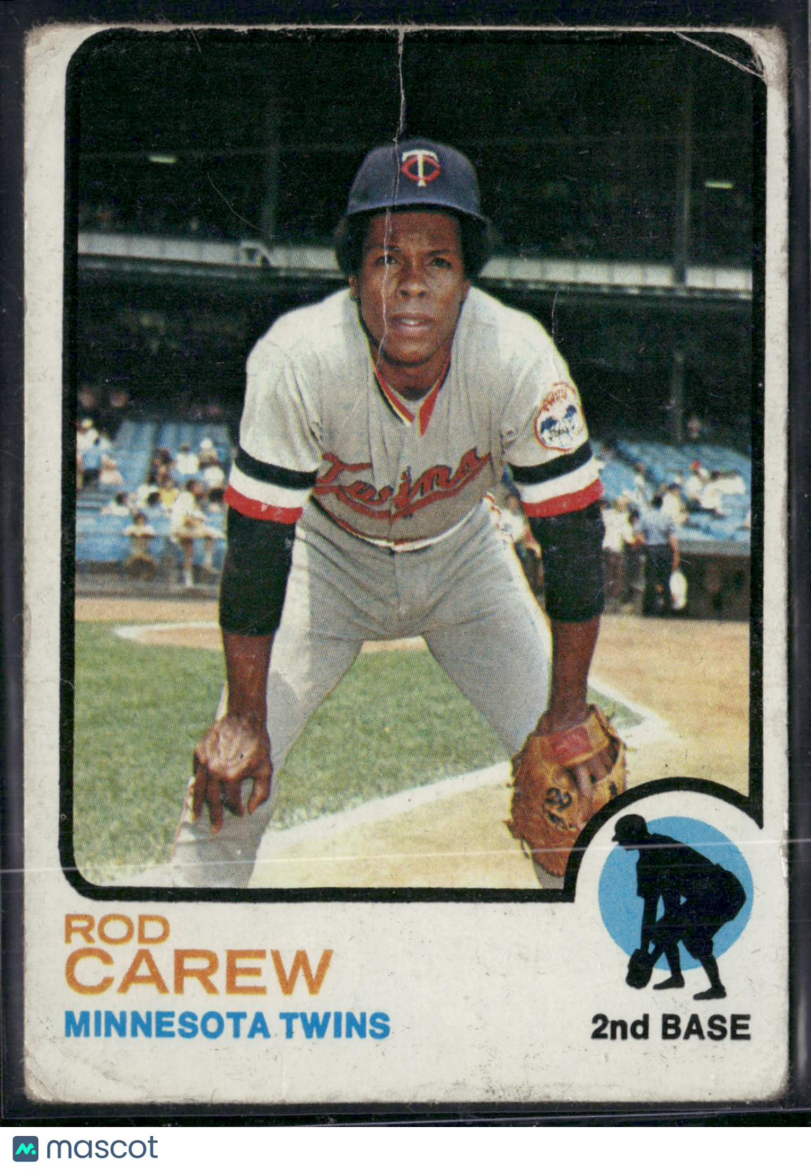 1973 Topps ROD CAREW #330 Wrinkles Crease (Good)