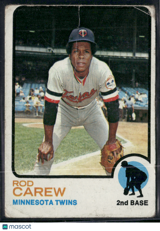 1973 Topps ROD CAREW #330 Wrinkles Crease (Good)