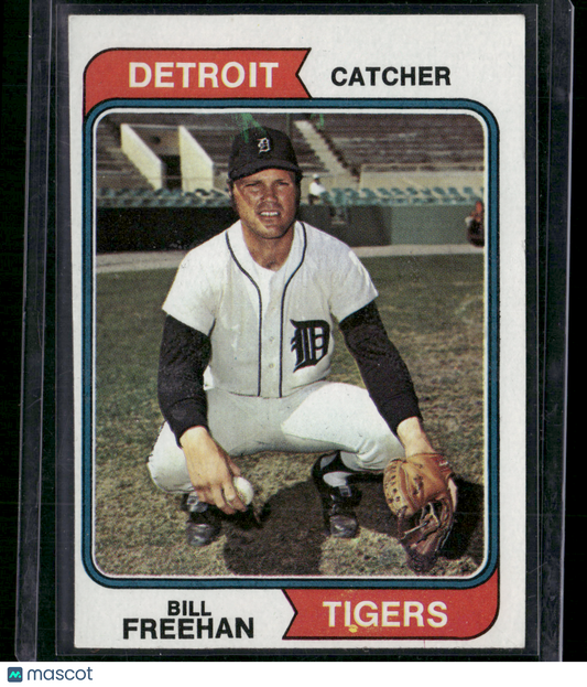 1974 Topps BILL FREEHAN #162 Wax Stain (EX)