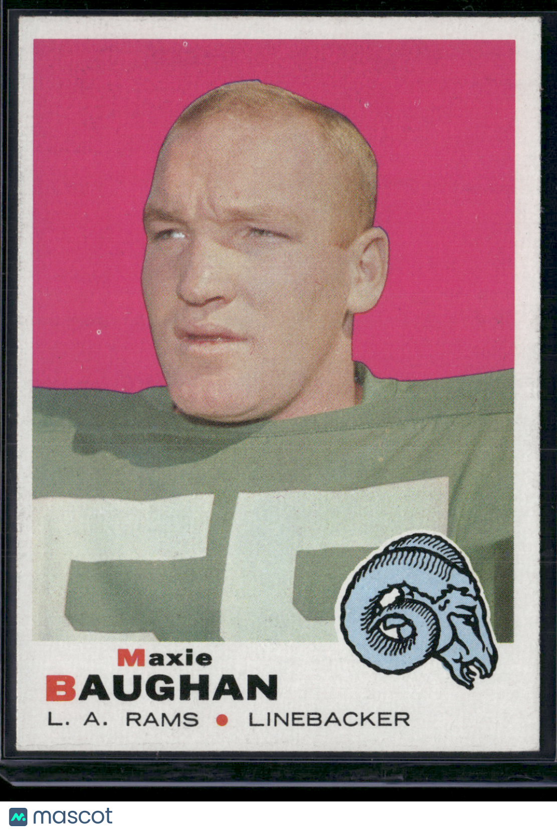 1969 Topps MAXIE BAUGHAN #169 (EX/MT)