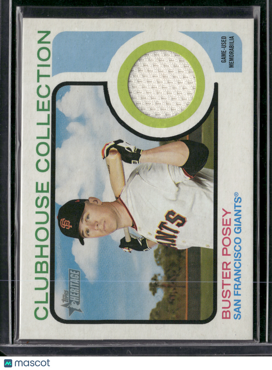 2022 Heritage BUSTER POSEY #CC-BP Clubhouse Collection Relic (NM)
