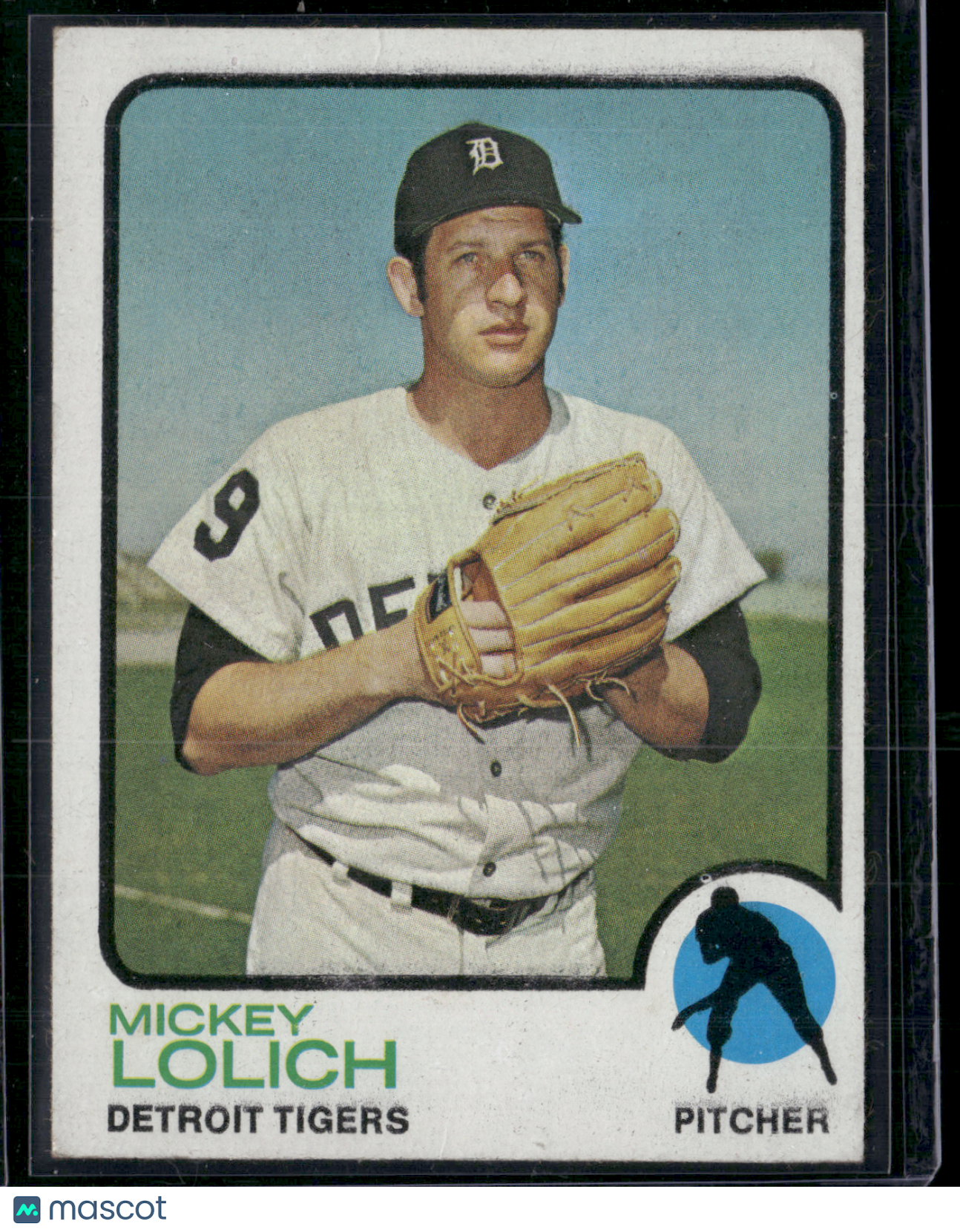 1973 Topps MICKEY LOLICH #390 Light Wrinkle (VG/EX)
