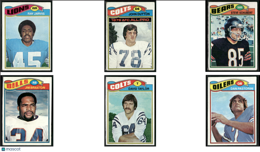 1977 Topps 6 ~ CARDLOT Ray Jarvis/Dan Pastorini (VG)