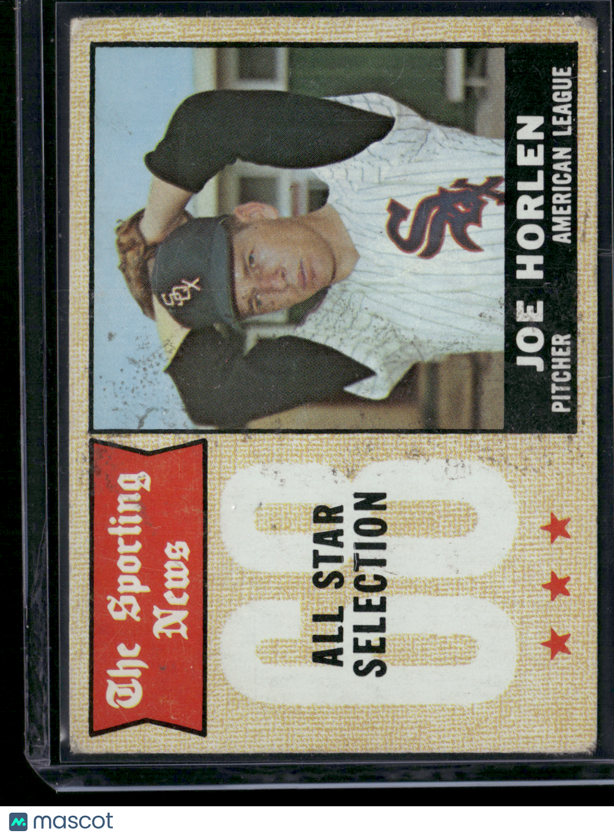 1968 Topps JOE HORLEN #377 (Good - Staining)