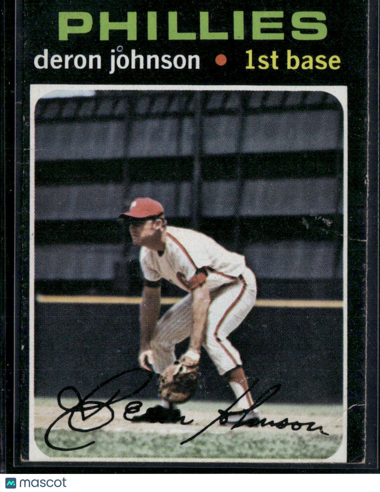 1971 Topps DERON JOHNSON #490 (Good - Wrinkles)