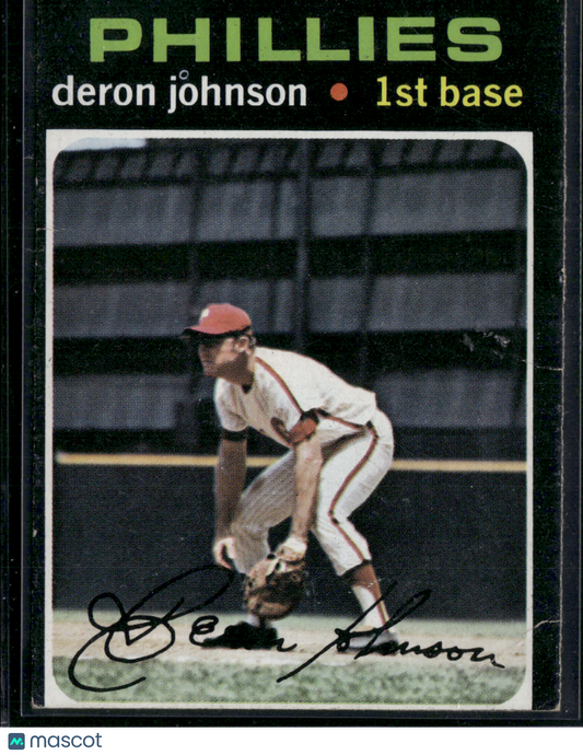 1971 Topps DERON JOHNSON #490 (Good - Wrinkles)