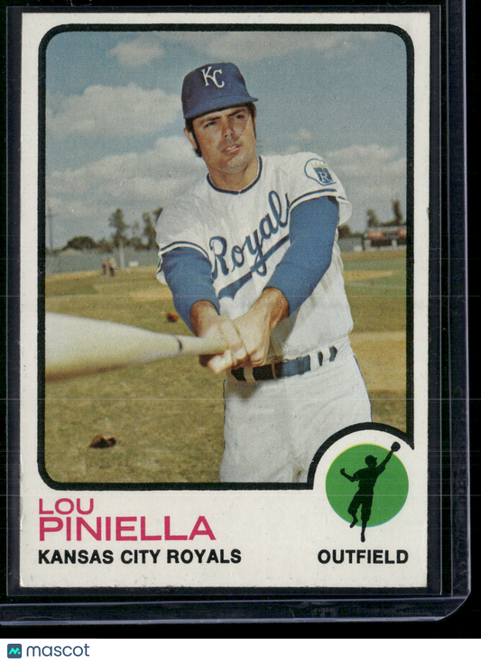 1973 Topps LOU PINIELLA #140 Edge Chips (EX)