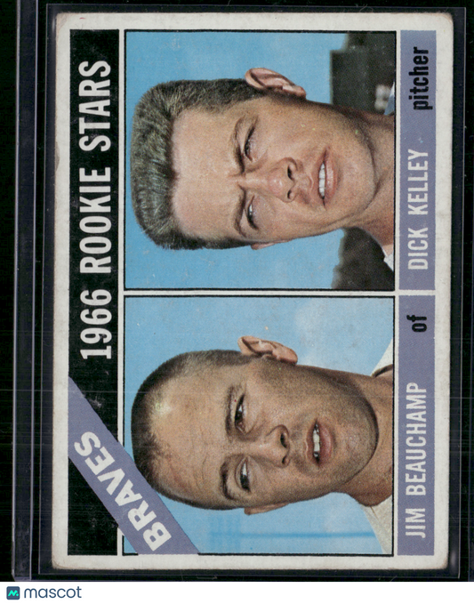 1966 Topps JIM BEAUCHAMP/DICK KELLEY #84 1966 Braves Rookie Stars (VG)