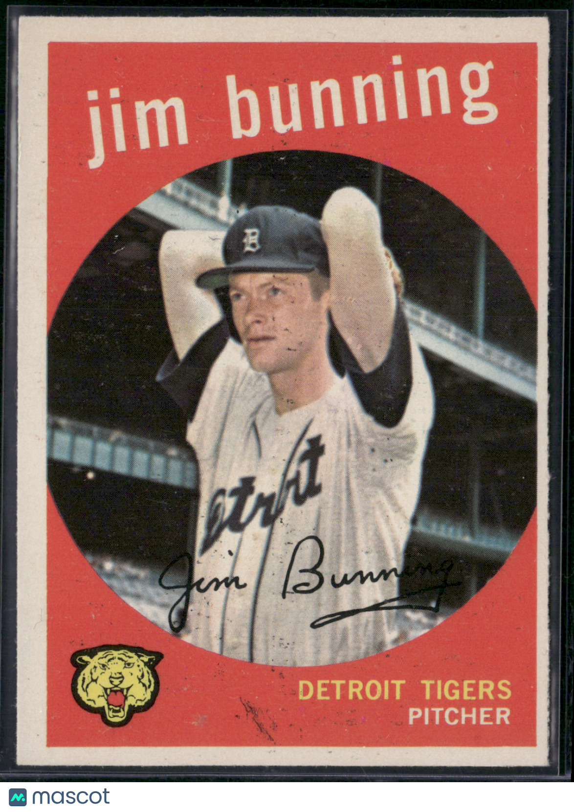 1959 Topps JIM BUNNING #149 Staining on Front (VG)