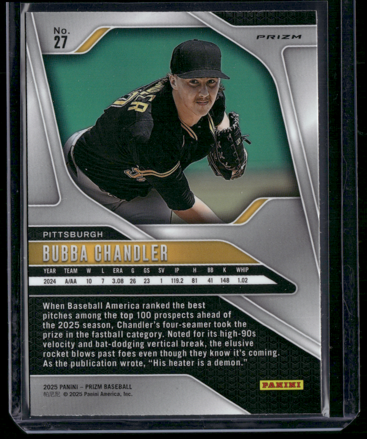 2025 Bowman BUBBA CHANDLER #27 Green Cracked Ice