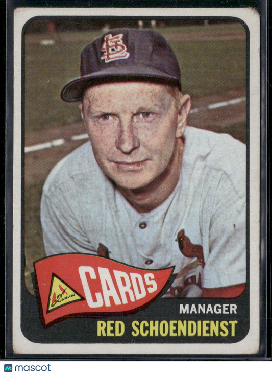 1965 Topps RED SCHOENDIENST #556