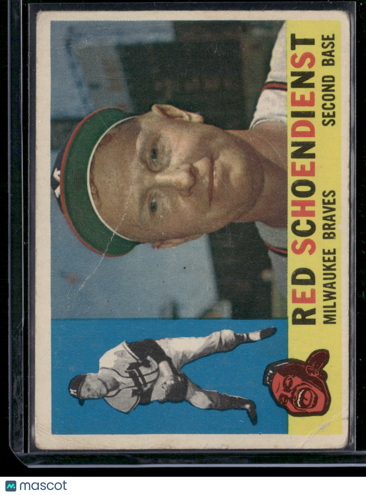 1960 Topps RED SCHOENDIENST #335 Wrinkling (Good)